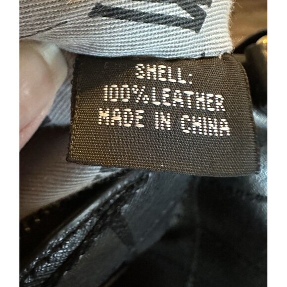 Antonio Melani Satchel Handbag Quilted Black Leather - Picture 8 of 16